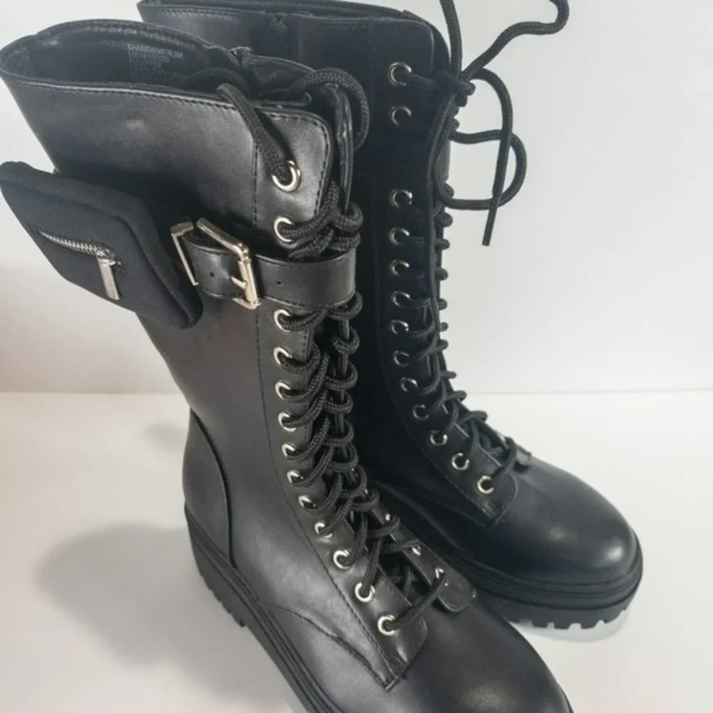 Wild Pair Shannon Zip Pocket Booties Black - Picture 6 of 6